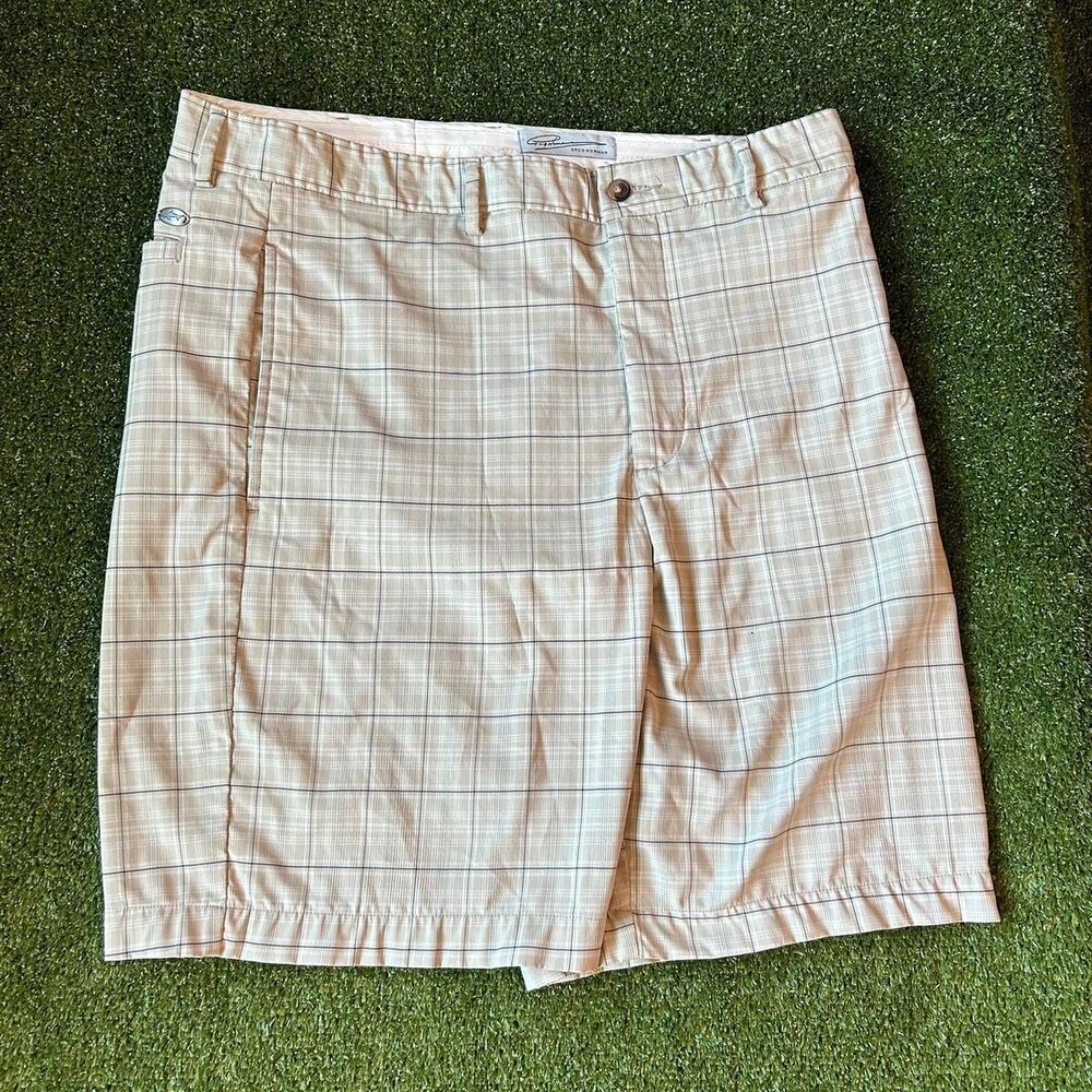 Greg-norman-collection Men's Cream and Tan Shorts
